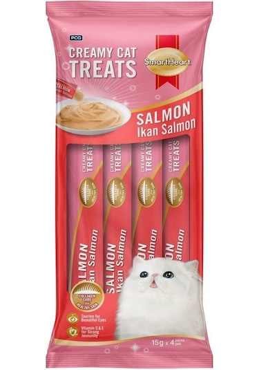 Smarthear Somonlu Krema Kedi Ödül Maması 15gr 4'lü