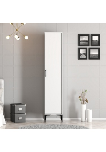 Variant Kumsal 1 Kapılı S Gardrop - Beyaz / Beyaz