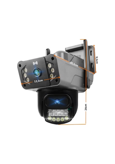 O-kam 3024 Wifi Kamera 6mp Dual Lens Ptz Camera Sesli Gece Görüş