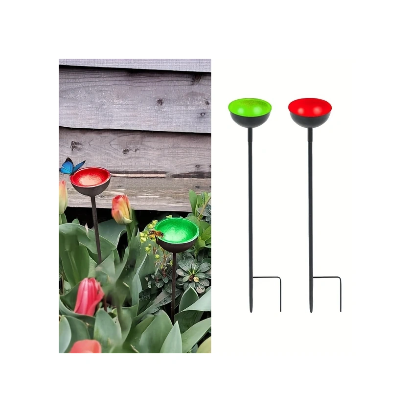 Gateesat 4 Renkli 5 Katlı Metal Bahçe Kelebek Ve Arı Besleyici Dayanıklı Dış Mekan