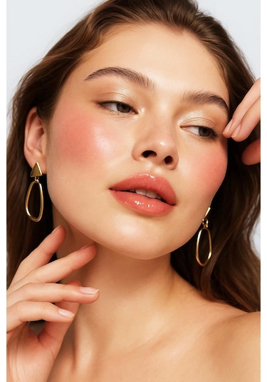 Alix Avien Yoğun Pigmentli E Vitaminli Mat Bitişli Kremsi Likit Allık - Liquid Blusher 03 Warm Apricot Bordo