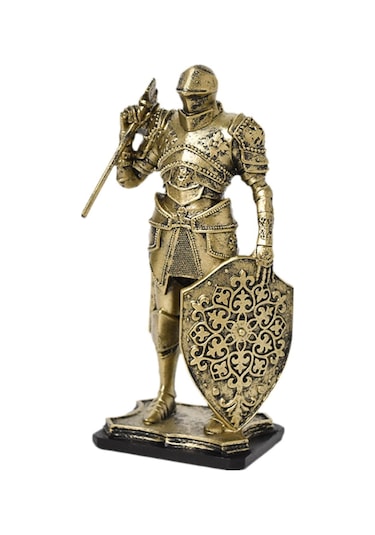 Suntek Şövalye Heykeli Hediye Koleksiyon Heykelciği Altın
