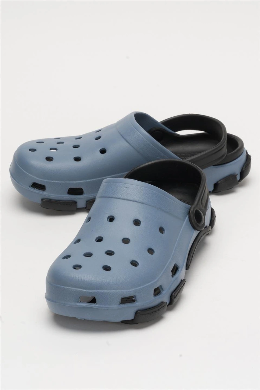 Unisex Çift Tabanlı Ortopedik Hemşire Doktor Aşçı Laboratuvar Deniz Havuz Terliği Sandalet Turkuaz - Siyah Turkuaz - Siyah