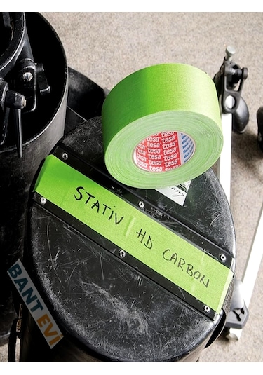 Yeşil Neon Bez Bant 19mmx25mt Tesa 4671 Sahne Kamera Bandı Gaffer