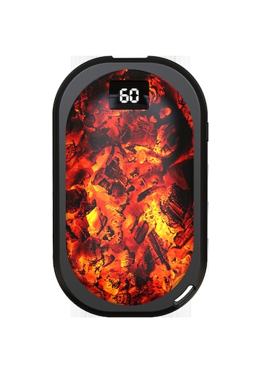 Xiyyadms Usb Şarjlı 3 Seviye Isıtma El Isıtıcı, 5000mah Taşınabilir Power Bank, Hızlı 5sn Isıtma, Siyah, Kış Hediyesi