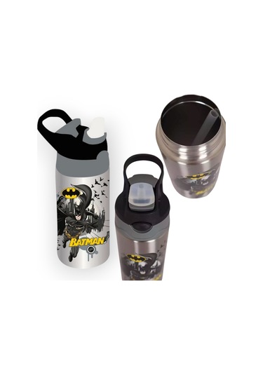 J.k. Anaokul Çantası + Çift Gözlü Kalemlik - Çelik Suluk&matara 1 Çok Renkli