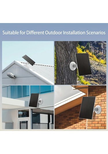 Xuweiwei Güneş Enerjili 8w Güvenlik Kamerası Şarj Cihazı Usb Uyumlu Ayarlanabilir Montaj Şarj Edilebilir Pil 4w 8w Çıkış Telefon Şarj Etmez