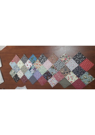 El İşi Patchwork Kırk Yama Runner Çok Renkli