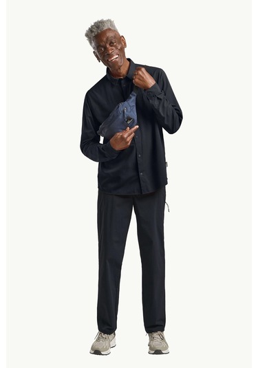 Jack Wolfskin Sierra Canyon Ls Erkek Gömlek Lacivert