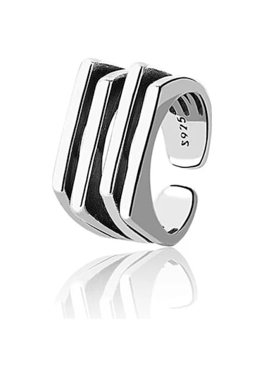 925 Ayar Gümüş Çok Katmanlı Bohem Tarz Yüzük