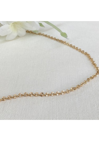 Işıltılı İşlemeli Çelik Zincir Kolye Kararmaz Xuping Vip Seri Ürün Rose 45 Cm Rose Gold