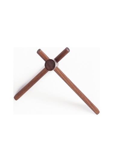 Sones Masif Ahşap Askı Duvar Dekorasyonu Palto Askısı Siyah Ceviz Askısı Diğer