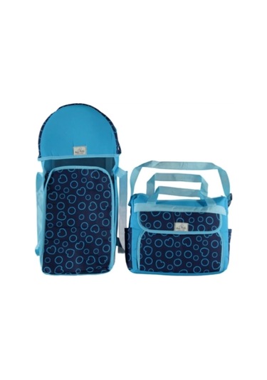 Bebek Taşıma Seti Kalp Desenli Portbebe Bakım Çantası