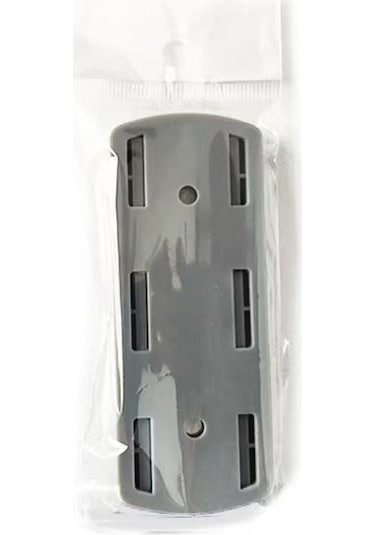 Mufunye Duvarlı Elektrikli Soket Tutucu - Yokuşsuz Montajlı, Ev İçin Konfor Ve Organize Edici - Gri Opp Paketli Gri