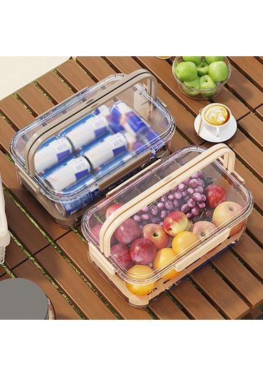 Dianziye Yiyecek Dereceli Stackable Buzdolabı Depolama Kutusu, Su Filtreleme Tabanlı Taze Saklama, Yeşil Sebze-meyve-et Organizatörü Yeşil