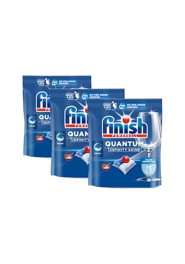 Finish Quantum Infinity Shine Bulaşık Makinesi Deterjanı 3 x 83 Tablet