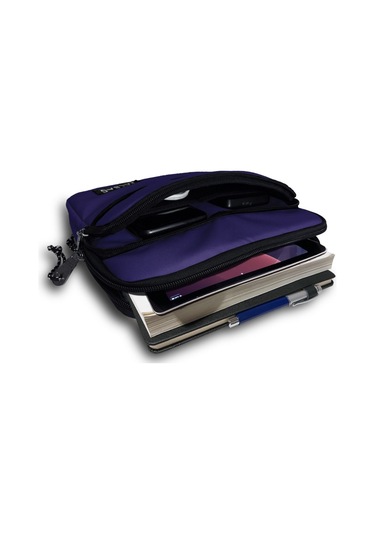 Jacbag Mor Kız Çocuk Ve Kadın Üç Cepli Tablet Telefon Defter Çantası Tablet Kılıfı