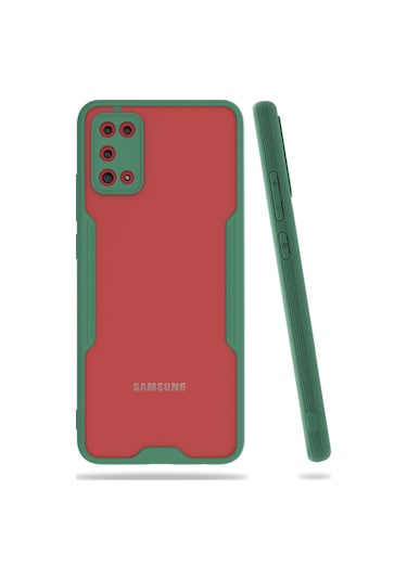 Samsung Galaxy A02S (A025) Kilif Platin Matte Silikon Arka Kapak 486101606