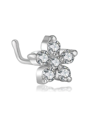 Altın Hızma Pırlanta Hızma ( Yıldız Beyaz 0,06 Karat) Beyaz