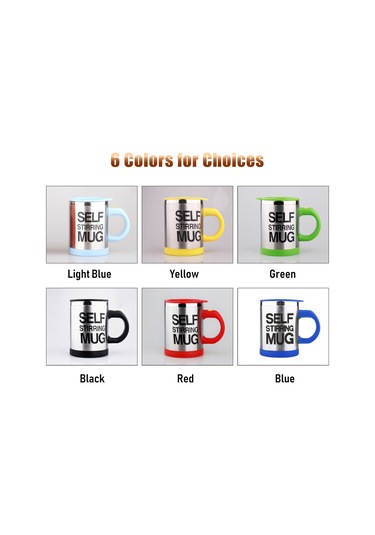 Vkemall 400ml Çift Katlı Paslanmaz Çelik Otomatik Kahve Karıştırıcı Bardak - Akıllı Elektrikli Karıştırıcı, Sıcak/soğuk İçecekler İçin Ev/ofis Hediyelik Bardak Siyah