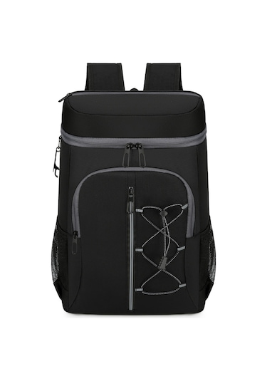 Yalıtımlı Soğutucu Sırt Çantası Rahat Yumuşak Soğutucu Y29144b Siyah