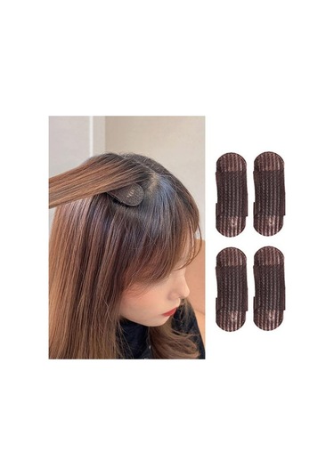 Siyah 4 Adet Saç Hacim Veren Klipler Iyi Kabarık Nefes Alabilir Saç Hacmini Artırın Görünmez Dıy Kabarık Saç 1