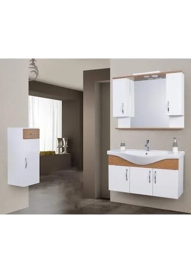 100 Cm Mdf Ekin Banyo Dolabı Mdf Antrasit
