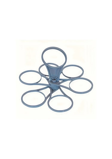 Cordial Katlanır Taşınabilir Döner Plastik Bardak Askısı, Kamp Ve Partiler İçin 88'lik Dayanıklı İçecek Rafı, Hediye Seçeneği. Rastgele Renk