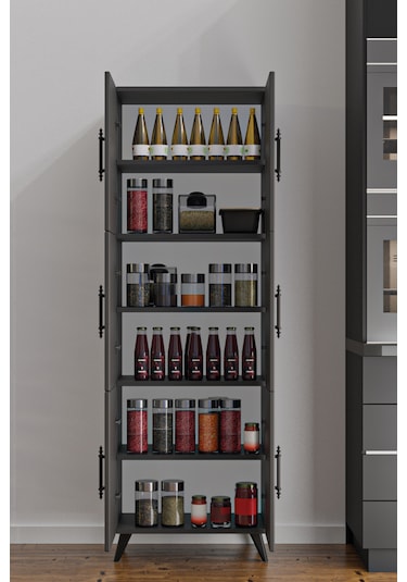 Ae-3010 Nehir Antrasit Gri Çok Amaçlı Mutfak Dolabı & Banyo Dolab