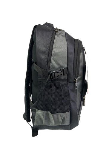 Büyük Su Geçirmeyen Kalın Kumaş Ortopedik Çok Bölmeli Okul Gezi Seyahat Kamp Sırt Çantası 32cmx47cm Gri