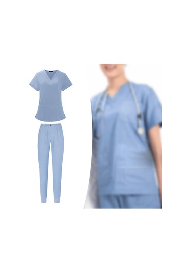 Suntek Kadın Hemşirelik Üniformaları Fırçalama Seti Xxl