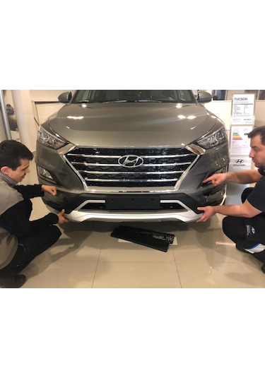 Autogp Hyundai Tucson Ön Arka Tampon Koruması Difüzör 2018 2019 2020 1.6 Kalın Tip Agp-grd-2692