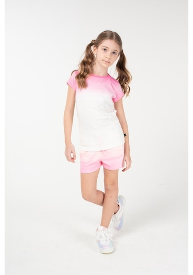 Brz Kids Baskılı Kız Çocuk Şort Ekru