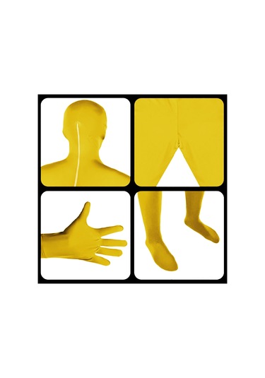 Lemestar Fotoğraf Çekim Tulumu, Kromakey İçin Tight Fit, Polikloropren Malzeme, Tek Parça, 180cm, Sarı