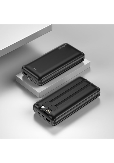 Shaza 20.000 Mah 4in1 Smart Chip Powerbank Siyah