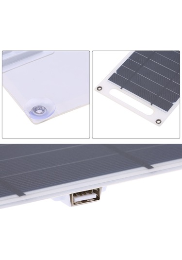 Hfambition 7.8w Usb 2.0 Dış Mekan Güneş Paneli - Ip65 Su Geçirmez, Tek Kristal Silikon, 5v 1000ma Çıkış