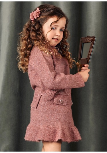 Mayoral Abel&lula Kız Çocuk Triko Etek Takım Pembe