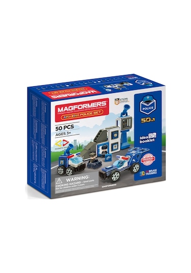 Magformers Mıknatıslı Police Set - 50 Parça