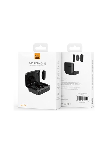 Nettech Nt-0t09 Lightning Duo Wireless Mini Kablosuz Yaka Mikrofonu