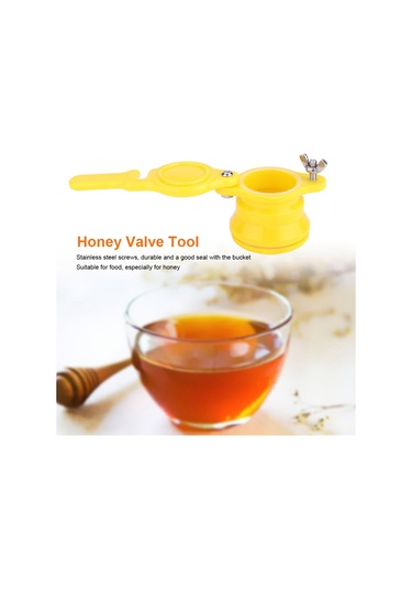 Hangfox Bal Akışı Regülatörü - Plastik Ve Paslanmaz Çelik Materyal, Leakage-siz Kapaklı, Bal Sepetlerine Uygun, 14x7 Cm Boyutunda