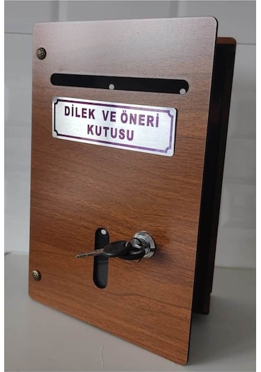 Büyük Boy Ahşap Dilek Öneri Kutusu