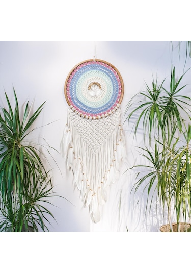 Gökkuşağı Aura Temalı Düş Kapanı Dream Catcher