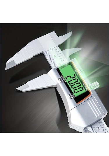 Honeybeeshop 6 İnç Arkadan Aydınlatmalı Kaliperler 1 Adet Dijital Ekranlı Metal Kumpas 150mm Paslanmaz Çelik Ölçüm Aracı