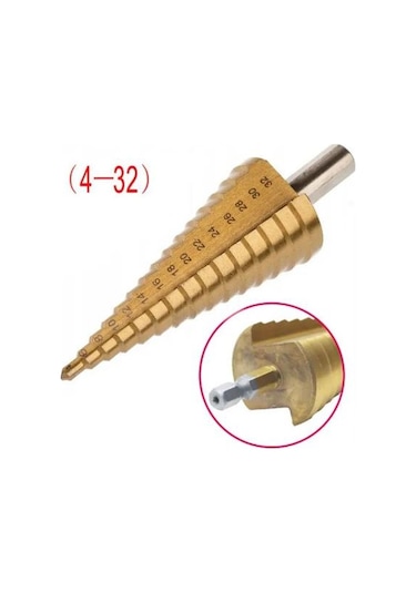 Matkap Ucu Kademeli Uç Sac Delme 4-32 Mm Matkaba Takılan Uç