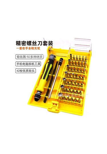 Pazly 45'li Mini Tornavida Seti - Telefon, Pc, Laptop Onarımı İçin Hassas Tamir Aletleri