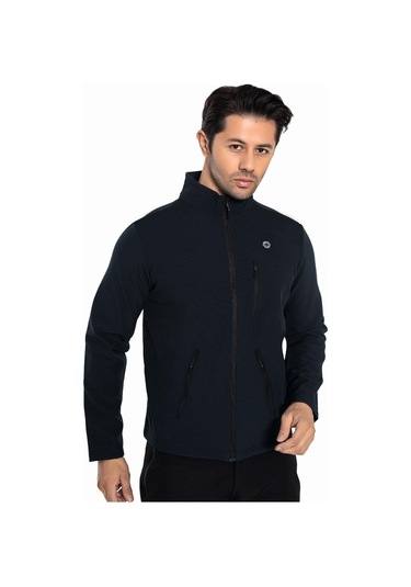 Erkek Yakalı Su İticili Spor Sweatshirt Antrasit
