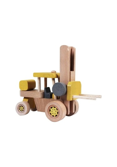 Ahşap Forklift - Sarı