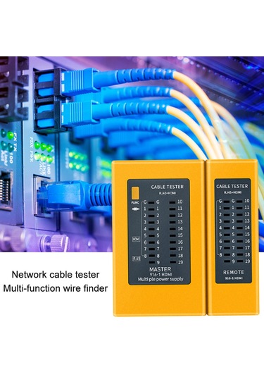 Konesam Rj45 Ve Hdmı Bağlantı Test Aleti - Hatalı Kabloları, Kısa Devreleri Ve Açık Devreleri Hızlı Tespit Edin - Pil Dahil Değil