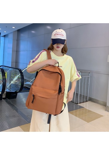 Erkek Çocuklar İçin Şık Ve Dayanıklı Siyah Okul Sırt Çantası, Ortaokul Öğrencilerine Özel Modeller, Rahat Taşıma Ve Geniş Bölmeler Kahverengi