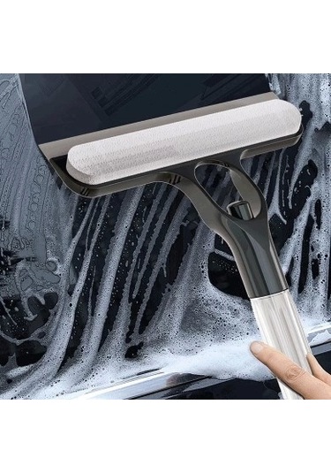 4 İn 1 Spreyli Çek Çekli Camsil Ve Fırça Aparatı